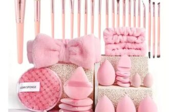 40-Piece Makeup Brush Set Soft Brushes Beauty Blender & Puffs Perfect Gift