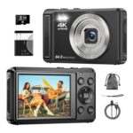4K 64MP Digital Camera, 2.8-Inch UHD Compact
