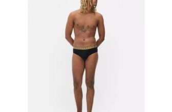 5pk Metallic Waistband Briefs