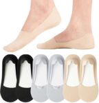 6 pairs No Show Trainer Socks Womens, Non Slip Invisible Socks for Ladies – Sold by Horuru / FBA