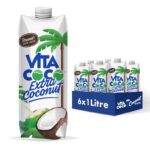 6 x 1L Vita Coco Extra Coconut Water Multipack – Vitamin C & Potassium