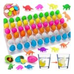 60Pcs Hatching Dinosaur Egg Toys for Kids – Water-Activated