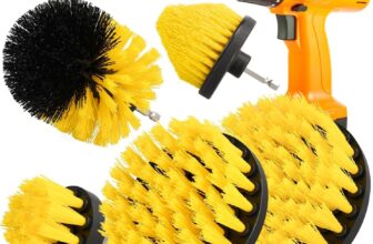 6pcs Drill Brush Attachment Set for Cleaning Showers, Tubs, Bathroom, Tile, Grout, Carpet