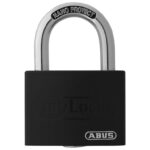 ABUS Padlock T65AL/40 myLOCK Locker Lock – Solid Aluminium Lock Body – ABUS Security Level 5 – Black