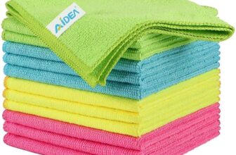 AIDEA Microfibre Cloth 12 Pack, Reusable Kitchen Microfibre Cleaning Towels Dish Cloths, 30x30cm – Sold by AIDEA HOME UK / FBA