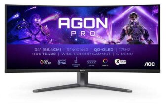 AOC AGON PRO AG346UCD 34 QD-OLED 175Hz Ultrawide Gaming Monitor