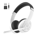 AOC Wireless Headset with Microphone, Bluetooth, 3 Modes