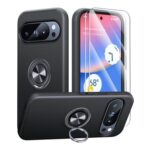 AOUIA Pixel 10/10 Pro Case, 2 Screen Protectors, Ring Stand