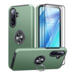 AOUIA Samsung A56 5G Case, 2-Pack Screen Protector, Alpine Green