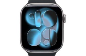 APPLE Watch Series 11 – 42 mm Space Grey Aluminium Case with Black Sport Band, S/M