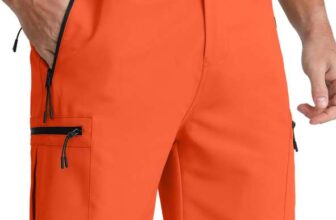 APTRO Mens Cargo Hiking Shorts Outdoor for Men with 5 Zipper Pockets