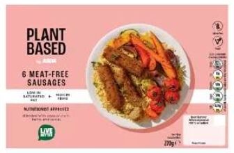 ASDA Plant Based by 6 Meat-Free Sausages 270g