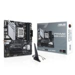 ASUS Prime B650M-A WiFi II AMD AM5 Micro-ATX Motherboard DDR5, PCIe 5.0 M.2 support, 2.5Gb Ethernet, WiFi 6, DisplayPort, VGA, HDMI