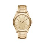 AX Armani Exchange Nico Mens Quartz Watch, Gold Bracelet AX2321
