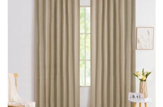 Abstractex Brown Blackout Panels, 72-Inch, Farmhouse Bedroom