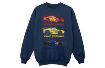 Ada & Ted Disney Cars Racer Profile Boys Navy Sweatshirt (3-13 Years)