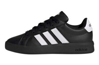 Adidas Grand Court 3.0 Kids Shoes Ftwr White/Black UK 3