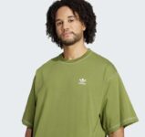 Adidas Mens TREFOIL ESSENTIALS T-SHIRT – Tech Olive, Size XS-S, Free Delivery for Members