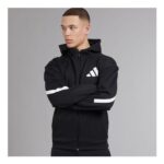 Adidas Mens Z.N.E. Full Zip Hoodie Black/White