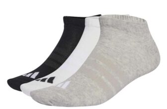 Adidas Unisex Adults Thin & light Essentials Low Cut Socks 3 Pair Pack Socks 6.5 – 8 UK