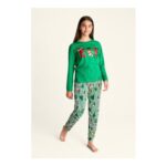 Age 4-5 Green Christmas Elf Pyjama Set