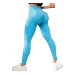 Aiixnze Anti-Cellulite High-Waisted Seamless Leggings with Resistance Band