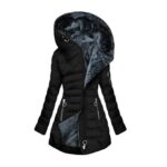 Aiixnze Womens Quilted down Puffer Parka, Fur Hood, Waterproof