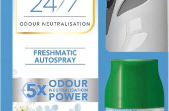 Air Wick Automatic Air Freshener Freshmatic Spray Kit, Crisp Linen & Lilac, 1 Gadget & 1 Refills (250ml), Natural Essential Oils, Last up to 70 Days, Air freshener