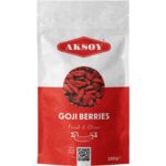 Aksoy Goji Berries 250g Raw Sun-Dried Wolfberries 100% Natural, Vegan, High Fibre Non-GMO Superfood