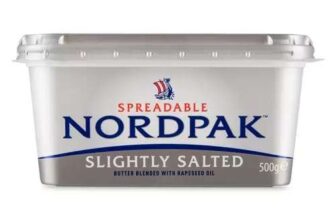 Aldi Norpak Slightly Salted / Lighter Spreadable Butter 500g