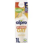 Alpro Oat No Sugar Chilled Dairy Free Drink 1L