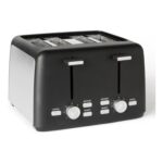Amazon Basics 4-Slice Toaster with 7 Shade Settings, Black