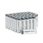 Amazon Basics 40-Pack AA Alkaline Industrial Batteries, 1.5 Volt, 5-Year Shelf Life