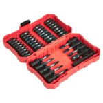Amazon Basics 42-Piece Impact Screwdriver Bit Set, Phillips Slotted Torx, S2 Steel, 1/4-Inch Magnetic Bit Holder, 3/8-Inch Socket Adapter.