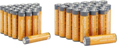 Amazon Basics 48-Pack AA & AAA High-Performance alkaline Batteries Value Pack – 24 AA Batteries and 24 AAA Batteries, 1.5 Volt – £8.05 S&S