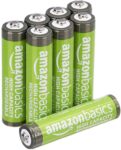 Amazon Basics 8-Pack Rechargeable AAA NiMH High-Capacity Batteries, 850 mAh, 1.2V, Recharge up to 500x Times Pre-Charged (£4.12 Max S&S)