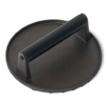 Amazon Basics Cast Iron Burger Press with Wooden Handle