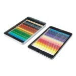 Amazon Basics Coloured Pencils in Tin Box, 48 Pack