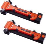 Amazon Basics Emergency Seat Belt Cutter and Window Hammer – 2-Pack