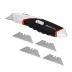 Amazon Basics Heavy Duty Retractable Auto-Load Ergonomic Utility Knife 3-Position