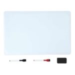 Amazon Basics Magnetic Large Whiteboard for Fridge, Dry Erase, with 2 Markers and 1 Eraser