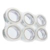Amazon Basics Moving and Storage Packing Tape, Standard-Wide: 4.7cm W x 49.9m length, Crystal Clear, 6 Pack