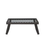 Amazon Basics Portable Folding Campfire Camping Grill Grate, Black Steel 30.9D x 49.5W x 16.5H cm