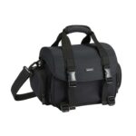 Amazon Basics Shoulder Bag for SLR Camera & Accessories,Large,Adjustable Strap,Waterproof, Shockproof,Padded – Black/Orange (Black £15.41)