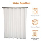 Amazon Basics Shower Curtain 180 x 180 cm, White