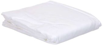 Amazon Basics Soft Microfibre King Size Fitted Sheet with 30 cm Deep Pocket, 150 x 200 cm, White