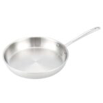 Amazon Basics Tri-Ply Stainless Steel Frying Pan, 30 cm, Aluminium Core