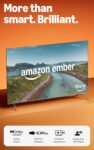 Amazon Ember 50 QLED Series with Fire TV (newest gen), 4K Ultra HD smart TV, HDR10, Dolby Vision, Dolby Audio, quad-core processor, hands-free with Alexa
