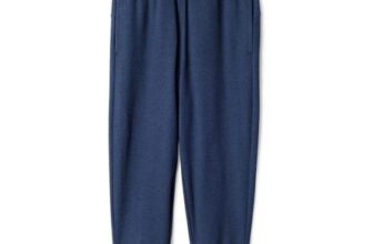Amazon Essentials Boys Regular-Fit Tracksuit Bottoms with Pockets, Navy (8 Yrs)