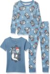 Amazon Essentials Disney Marvel Star Wars Unisex Kids Snug-Fit Cotton Pyjama Sleepwear Sets, Multipacks